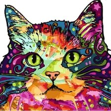 Схема вышивки «кот»