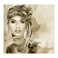 Схема вышивки «Девушка.»