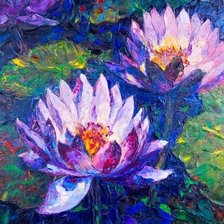 Схема вышивки «лотосы»