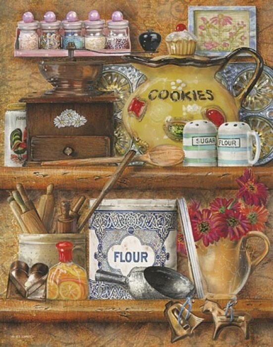 Кухонный Knick Knacks.Эд Варго - интерьер - оригинал