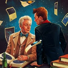 Схема вышивки «Азирафаэль и Кроули»