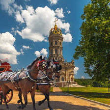 Схема вышивки «готическая церковь»
