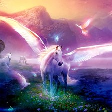 Схема вышивки «Фэнтези Единорог»