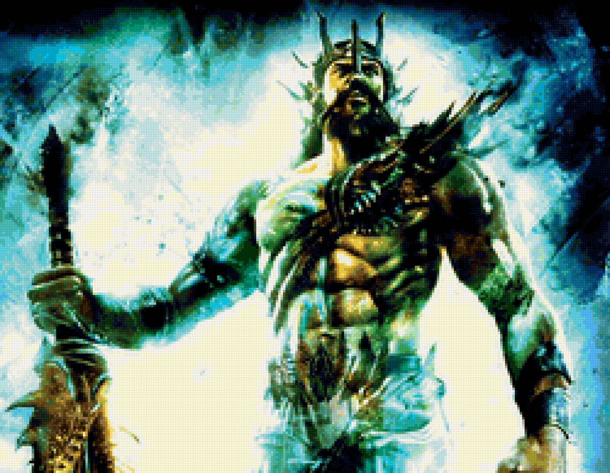 Посейдон - мужчина, воин, посейдон - предпросмотр