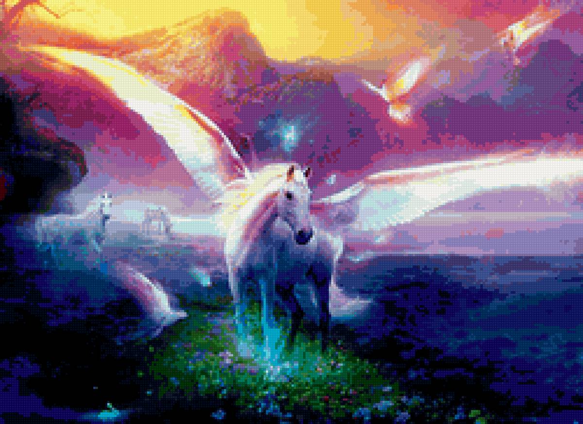 Фэнтези Единорог2 - фэнтези, единорог - предпросмотр