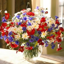 Схема вышивки «Букет полевых цветов»