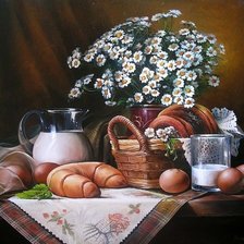 Схема вышивки «Завтрак в деревне»