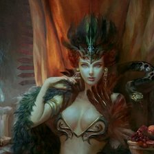 Схема вышивки «Девушка»