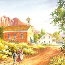 Схема вышивки «Домик»