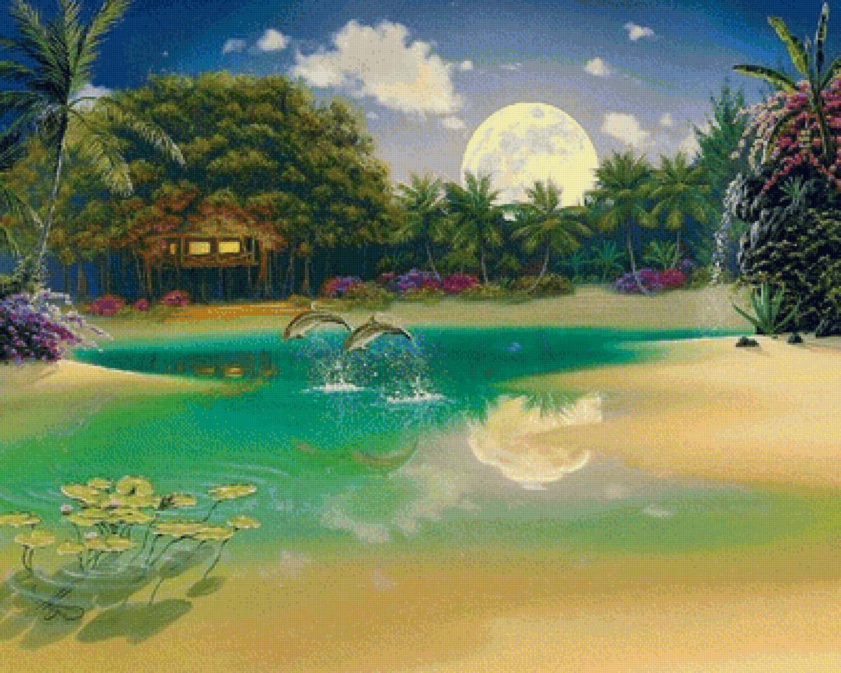 Домик - дом, природа пейзаж - предпросмотр