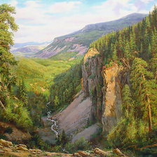 Схема вышивки «Горная долина.»