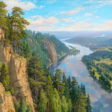 Схема вышивки «Пейзаж.»