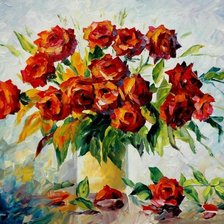 Схема вышивки «букет роз»