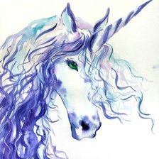 Схема вышивки «Единорог»