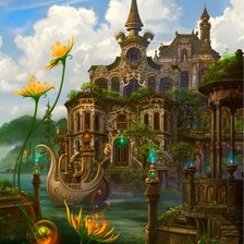 Схема вышивки «Замок»