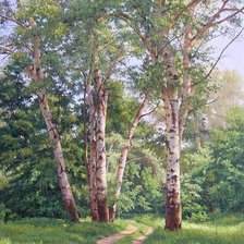 Схема вышивки «пейзаж»