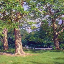 Схема вышивки «пейзаж»