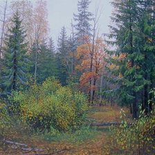 Схема вышивки «пейзаж»