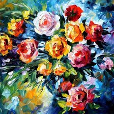 Схема вышивки «розы»