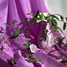 Схема вышивки «Натюрморт розовый.»