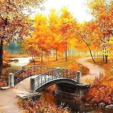 Осінь. Мостик