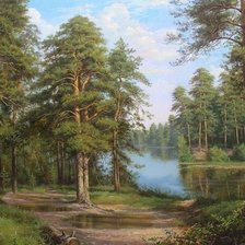 Схема вышивки «пейзаж»