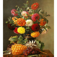 Схема вышивки «Цветочный натюрморт.»