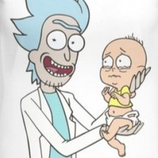 Схема вышивки «Рик и Морти»