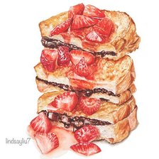 Схема вышивки «КЛУБНИЧНЫЙ СЕНДВИЧ»