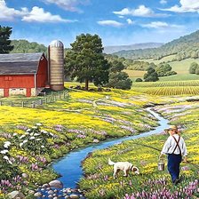 Схема вышивки «На рыбалку»