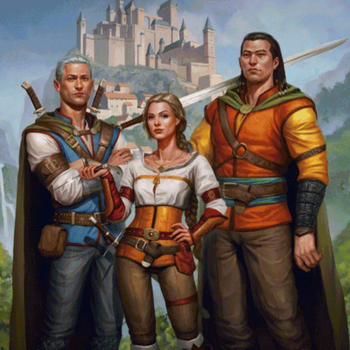 Книга - сказка, фэнтези, иллюстрация - предпросмотр