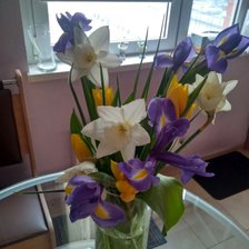 Схема вышивки «Букет у окна»