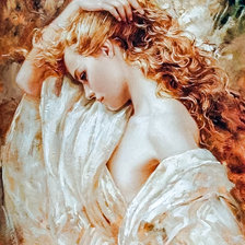 Схема вышивки «Redhead Beauty.»