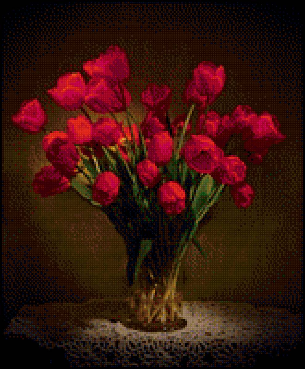 Маки натюрморт - маки - предпросмотр