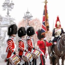 Схема вышивки «Лондон, караул»