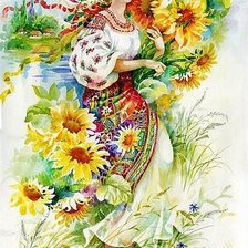 Схема вышивки «v lete»