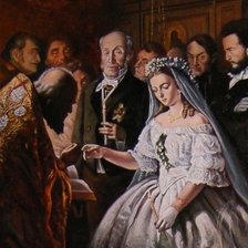 Схема вышивки «Неравный брак»