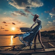 Схема вышивки «Закат»