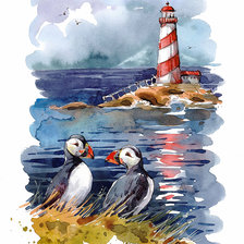 Схема вышивки «Маяк»