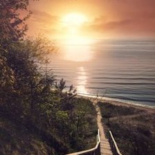 Схема вышивки «закат»