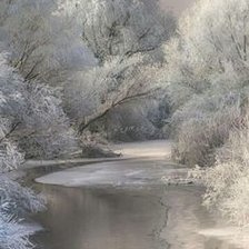 Схема вышивки «Зимний лес»