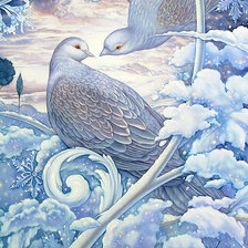 Схема вышивки «Голубиная нежность»