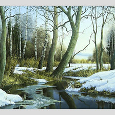 Схема вышивки «Ранняя весна.»