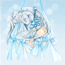 Схема вышивки «сон под защитой»