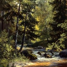 Схема вышивки «Летний лес»