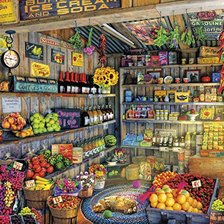 Схема вышивки «ОВОЩНОЙ МАГАЗИН»