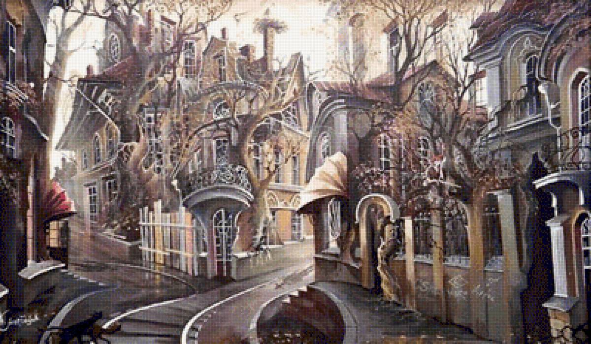 Зазеркалье.Александр Стародубов - картины - предпросмотр