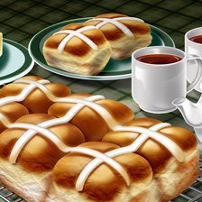 Схема вышивки «ЧАЙ С ПЛЮШКАМИ»