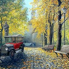 Схема вышивки «Осенний парк»