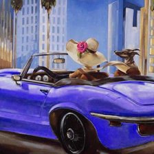 Схема вышивки «дама с собачкой»